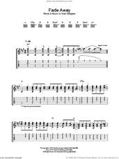 Cover icon of Fade Away sheet music for guitar (tablature) by Oasis and Noel Gallagher, intermediate skill level