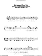 Cover icon of Somebody Told Me sheet music for voice and other instruments (fake book) by The Killers, Brandon Flowers, Dave Keuning, Mark Stoermer, Ronnie Van Nucci and Ronnie Vannucci, intermediate skill level