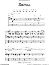 Cover icon of Mushaboom sheet music for guitar (tablature) by Leslie Feist, intermediate skill level