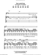 Cover icon of Go Let It Out sheet music for guitar (tablature) by Oasis and Noel Gallagher, intermediate skill level