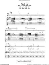 Cover icon of Rip It Up sheet music for guitar (tablature) by Razorlight and Johnny Borrell, intermediate skill level