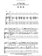 Cover icon of In The City sheet music for guitar (tablature) by Razorlight, John Fortis and Johnny Borrell, intermediate skill level
