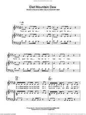 Cover icon of Diet Mountain Dew sheet music for voice, piano or guitar by Lana Del Rey, Elizabeth Grant and Mike Daly, intermediate skill level