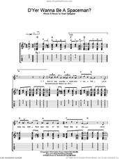 Cover icon of D'Yer Wanna Be A Spaceman? sheet music for guitar (tablature) by Oasis and Noel Gallagher, intermediate skill level