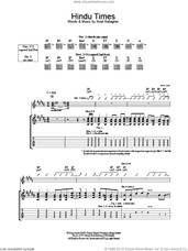 Cover icon of The Hindu Times sheet music for guitar (tablature) by Oasis and Noel Gallagher, intermediate skill level