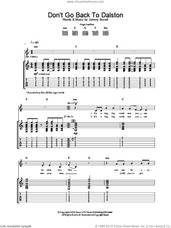 Cover icon of Don't Go Back To Dalston sheet music for guitar (tablature) by Razorlight and Johnny Borrell, intermediate skill level