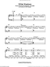 Cover icon of White Shadows, (easy) sheet music for piano solo by Coldplay, Chris Martin, Guy Berryman, Jon Buckland and Will Champion, easy skill level