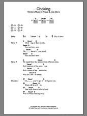 Cover icon of Choking sheet music for guitar (chords) by Julia Stone and Angus Stone, intermediate skill level
