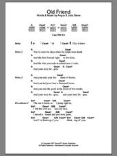Cover icon of Old Friend sheet music for guitar (chords) by Julia Stone and Angus Stone, intermediate skill level