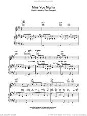 Cover icon of Miss You Nights sheet music for voice, piano or guitar by Westlife and Dave Townsend, intermediate skill level