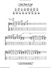 Cover icon of I Can See A Liar sheet music for guitar (tablature) by Oasis and Noel Gallagher, intermediate skill level