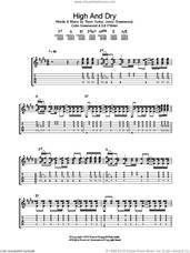 Cover icon of High And Dry sheet music for guitar (tablature) by Radiohead, Colin Greenwood, Jonny Greenwood and Thom Yorke, intermediate skill level