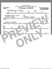 Cover icon of I Dream A World (complete set of parts) sheet music for orchestra/band (Percussion) by Peter Robb and Langston Hughes, intermediate skill level