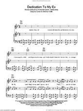 Cover icon of Dedication To My Ex (Miss That) sheet music for voice, piano or guitar by Lloyd, Andre Benjamin, Andre Benjamin, Dreshan Smith, Dwayne Carter and Jamal Jones, intermediate skill level