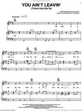 Cover icon of You Ain't Leavin' (Thank God Are Ya) sheet music for voice, piano or guitar by Toby Keith, Dean Dillon and Scotty Emerick, intermediate skill level