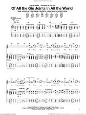Cover icon of Of All The Gin Joints In All The World sheet music for guitar (tablature) by Fall Out Boy, Andrew Hurley, Joseph Trohman, Patrick Stumph and Peter Wentz, intermediate skill level