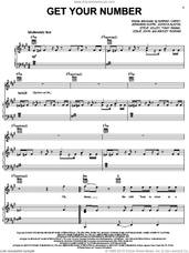 Cover icon of Get Your Number sheet music for voice, piano or guitar by Mariah Carey, Ashley Ingram, Jermaine Dupri, Johnta Austin, Leslie John, Steve Jolley and Tony Swain, intermediate skill level
