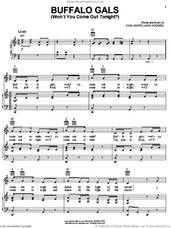 Cover icon of Buffalo Gals (Won't You Come Out Tonight?) sheet music for voice, piano or guitar by Cool White and John Hodges, intermediate skill level