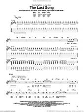 Cover icon of The Last Song sheet music for guitar (tablature) by Foo Fighters, Chris Shiflett, Dave Grohl, Nate Mendel and Taylor Hawkins, intermediate skill level