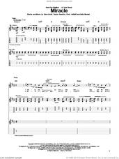 Cover icon of Miracle sheet music for guitar (tablature) by Foo Fighters, Chris Shiflett, Dave Grohl, Nate Mendel and Taylor Hawkins, intermediate skill level