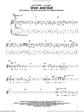 Cover icon of Over And Out sheet music for guitar (tablature) by Foo Fighters, Chris Shiflett, Dave Grohl, Nate Mendel and Taylor Hawkins, intermediate skill level