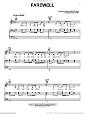 Cover icon of Farewell sheet music for voice, piano or guitar by Rihanna, Alexander Grant and Ester Dean, intermediate skill level