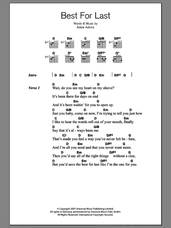 Cover icon of Best For Last sheet music for guitar (chords) by Adele and Adele Adkins, intermediate skill level