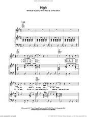 Cover icon of High sheet music for voice, piano or guitar by James Blunt and Ricky Ross, intermediate skill level