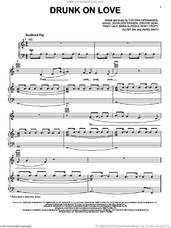 Cover icon of Drunk On Love sheet music for voice, piano or guitar by Rihanna, Baria Qureshi, Ester Dean, James Smith, Mikkel Storleer Eriksen, Oliver Sim, Romy Croft, Tor Erik Hermansen and Tracy Hale, intermediate skill level