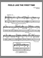 Cover icon of Feels Like The First Time sheet music for guitar (tablature) by Foreigner and Mick Jones, intermediate skill level