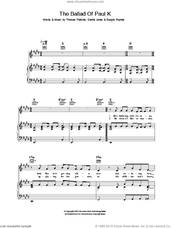 Cover icon of The Ballad Of Paul K sheet music for voice, piano or guitar by McFly, Danny Jones, Dougie Poynter and Thomas Fletcher, intermediate skill level
