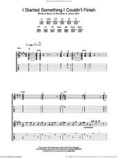 Cover icon of I Started Something I Couldn't Finish sheet music for guitar (tablature) by The Smiths, Johnny Marr and Steven Morrissey, intermediate skill level