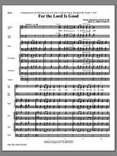 Cover icon of For The Lord Is Good (complete set of parts) sheet music for orchestra/band (Brass/Timpani) by John Purifoy, intermediate skill level