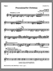 Cover icon of Processional For Christmas sheet music for orchestra/band (violin 2) by Benjamin Harlan, intermediate skill level
