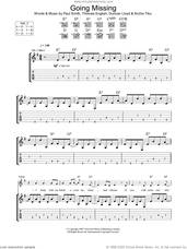 Cover icon of Going Missing sheet music for guitar (tablature) by Maximo Park, Archis Tiku, Duncan Lloyd, Paul Smith and Thomas English, intermediate skill level