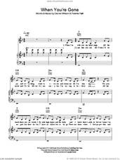 Cover icon of When You're Gone sheet music for voice, piano or guitar by Paloma Faith and Dan Wilson, intermediate skill level