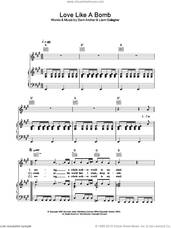 Cover icon of Love Like A Bomb sheet music for voice, piano or guitar by Oasis, Gem Archer and Liam Gallagher, intermediate skill level