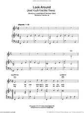 Cover icon of Look Around (And You'll Find Me There) sheet music for voice, piano or guitar by Vince Hill, Francis Lai, Lowell Mark and Norman Simon, intermediate skill level
