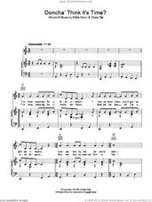 Cover icon of Doncha Think It's Time sheet music for voice, piano or guitar by Elvis Presley, Clyde Otis and Willie Dixon, intermediate skill level