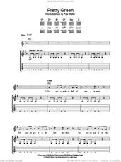Cover icon of Pretty Green sheet music for guitar (tablature) by The Jam and Paul Weller, intermediate skill level