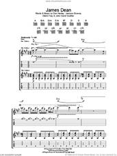 Cover icon of James Dean sheet music for guitar (tablature) by Don Henley, The Eagles, Glenn Frey, Jackson Browne and John David Souther, intermediate skill level