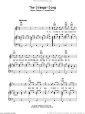 Cover icon of The Stranger Song sheet music for voice, piano or guitar by Leonard Cohen, intermediate skill level