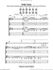 Cover icon of Walk Away sheet music for guitar (tablature) by Franz Ferdinand, Alexander Kapranos, Nicholas McCarthy, Paul Thomson and Robert Hardy, intermediate skill level