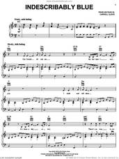 Cover icon of Indescribably Blue sheet music for voice, piano or guitar by Elvis Presley and Darrell Glenn, intermediate skill level