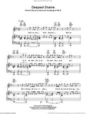 Cover icon of Deepest Shame sheet music for voice, piano or guitar by Plan B and Al Shuckburgh, intermediate skill level