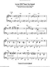 Cover icon of Love Will Tear Us Apart (Jazz Version) sheet music for piano solo by Joy Division, Bernard Sumner, Ian Curtis, Peter Hook and Stephen Morris, intermediate skill level