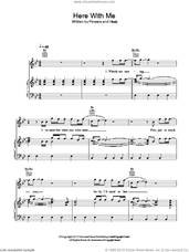 Cover icon of Here With Me sheet music for voice, piano or guitar by The Killers, Brandon Flowers, Dave Keuning, Fran Healy, Mark Stoermer and Ronnie Vannucci, intermediate skill level