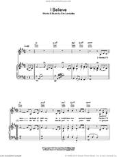 Cover icon of I Believe sheet music for voice, piano or guitar by Katherine Jenkins and Eric Levisalles, classical score, intermediate skill level