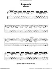 Cover icon of Leyenda (Excerpt) sheet music for guitar solo by Isaac Albeniz, classical score, intermediate skill level