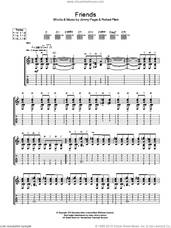 Cover icon of Friends sheet music for guitar (tablature) by Led Zeppelin, Jimmy Page and Robert Plant, intermediate skill level